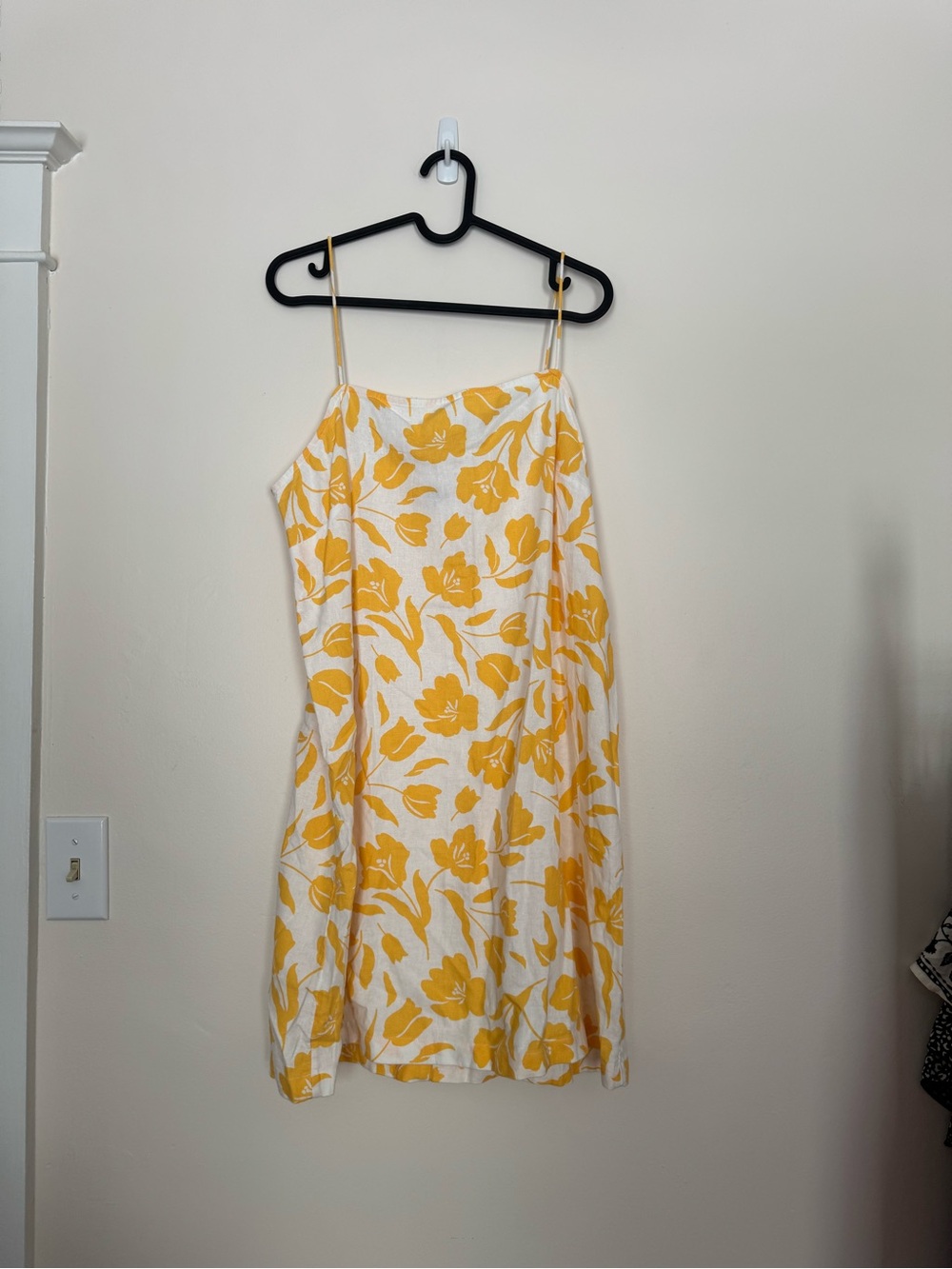 Old Navy Yellow Floral Slip Mini Dress